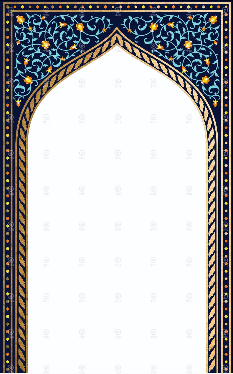 فایل تذهیب شماره 42 لایه باز با فرمت کورل و ایلاستریتور